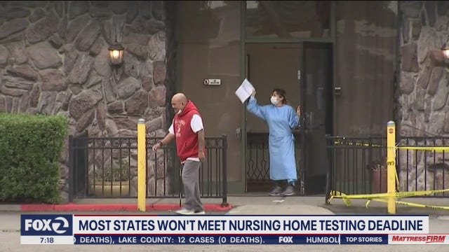 California among many states that won't meet nursing home testing deadline