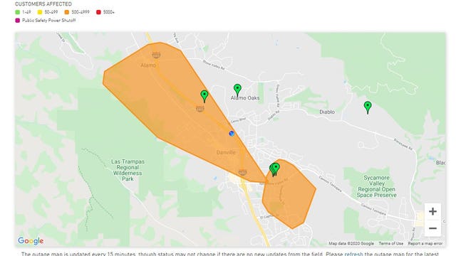 Danville power outage mostly resolved after earlier equipment malfunction