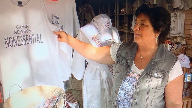 'Gavin Newsom Nonessential' shirt a best seller at defiant Bay Area gift shop