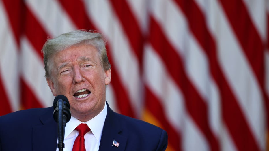 President Trump Delivers Remarks For White House National Day Of Prayer Service