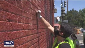 Volunteers clean vandalism in San Jose