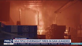 Multiple fires set in San Leandro after night of looting