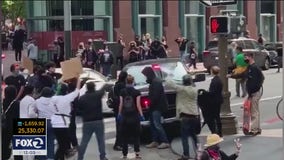 SF DA investigating shoving incident involving sheriff's captain and protester