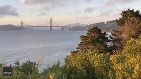 Golden Gate Bridge heard 'singing' over San Francisco Bay