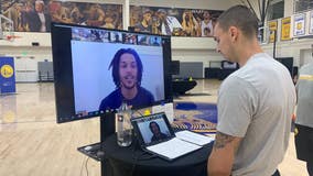 Warriors hold summer virtual camps, as kids get a special guest visit from guard Damion Lee