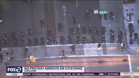 Despite protest that ran past curfew, Oakland police make no arrests