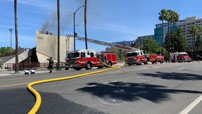 Traffic rerouted as crews battle commercial structure fire in San Jose