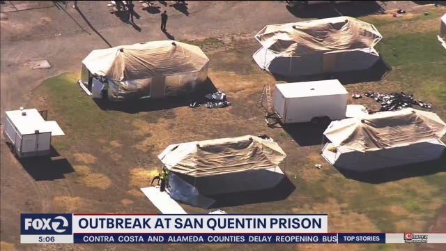 San Quentin prisoners moved into triage tents with coronavirus outbreak
