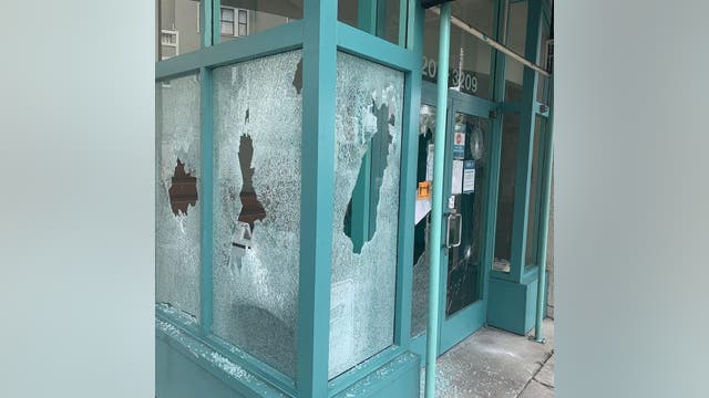 Vandal smashes windows of Oakland LBTQ center