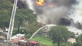 Shelter-in-place ordered as firefighters battle massive blaze at southwest Houston warehouse