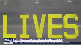 Police: Man arrested after waving gun at Black Lives Matter mural site in Martinez