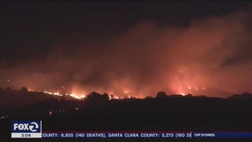 Crews Fire forces evacuations as blaze burns 2,000 acres near Gilroy