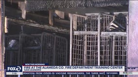 Blaze breaks out at Alameda County fire training center