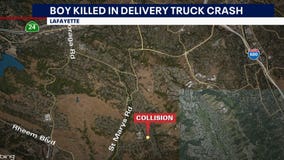 Boy riding bicycle killed in collision with Amazon delivery vehicle in Lafayette