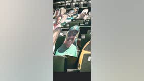 Family keeps dad's memory alive with Oakland A's fan cutout