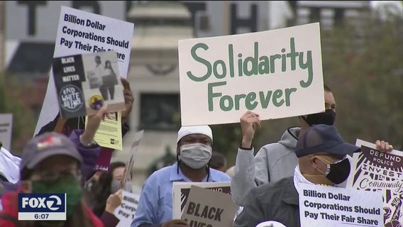 Workers in Bay Area, nationwide protest racial inequality on day of national strike