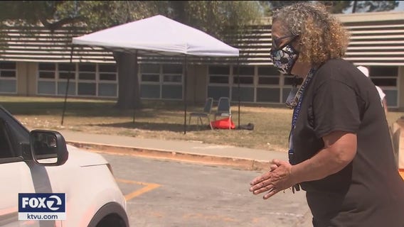 Hayward Unified hosts drive-thru orientation to welcome back students, families
