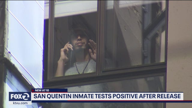 San Quentin inmate tests positive after being released