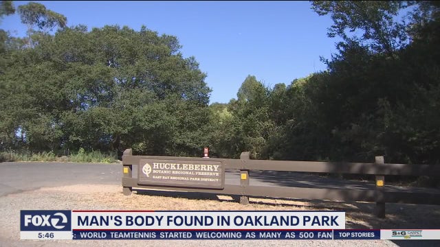 Man's body found in Oakland's Huckleberry park