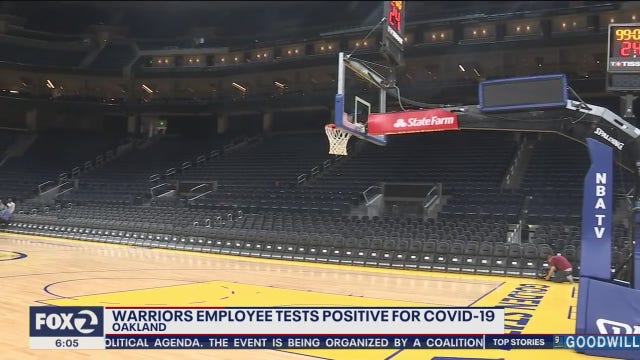 Warriors training center closed after employee tests positive for coronavirus