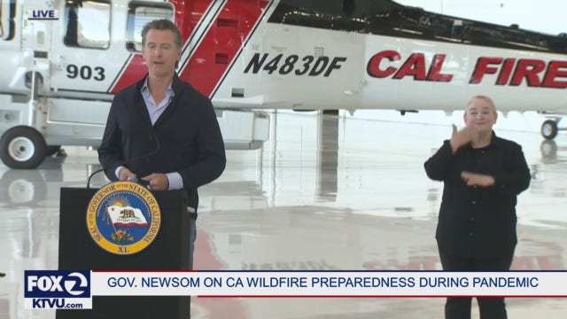 Amid pandemic, Newsom confronted by busy fire season