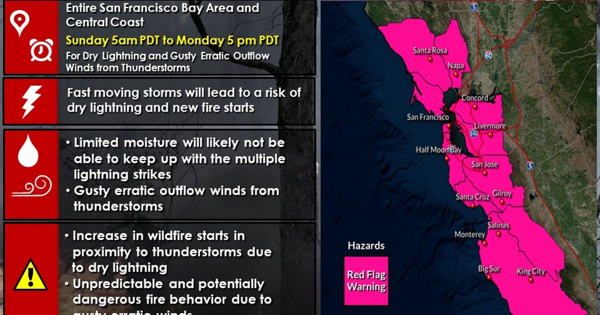 Red flag warning issued for Bay Area starting Sunday morning | KTVU FOX 2