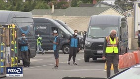 Amazon workers demand safer conditions at San Leandro warehouse