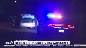 CHP officers chase driver in stolen car near Hayward