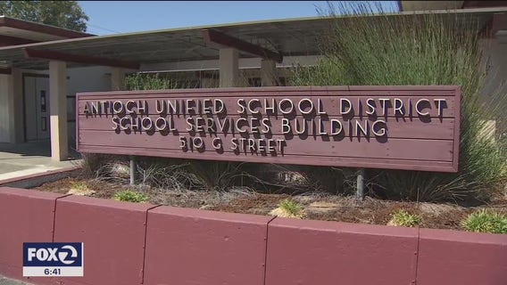 Protesters opposed to school police shutdown board meeting in Antioch