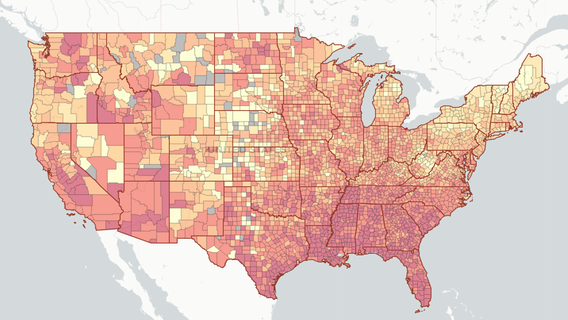 Interactive map: See probability of encountering COVID-19 at event where you live