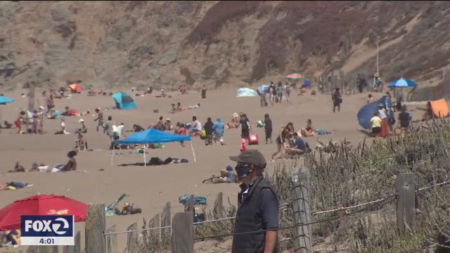 Bay Area heat wave will likely bring droves to beaches as pandemic persists