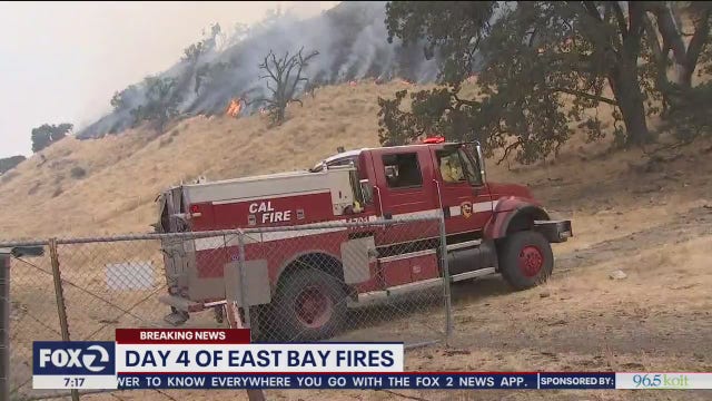 SCU Lightning Complex fires char 85,000 acres; Deer Zone portion in Contra Costra showing improvement