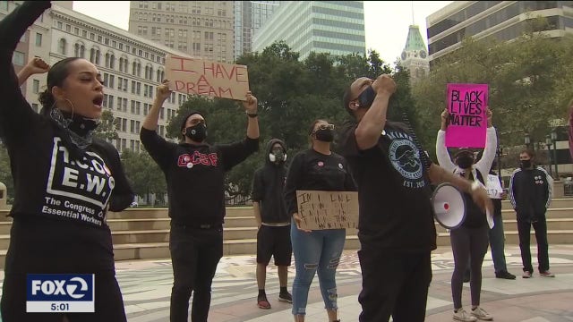 Protesters honor Dr. King's legacy - and demand change