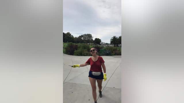 VIDEO: Woman cuts down tape closing off San Francisco playground, hurls racist comments to city employee