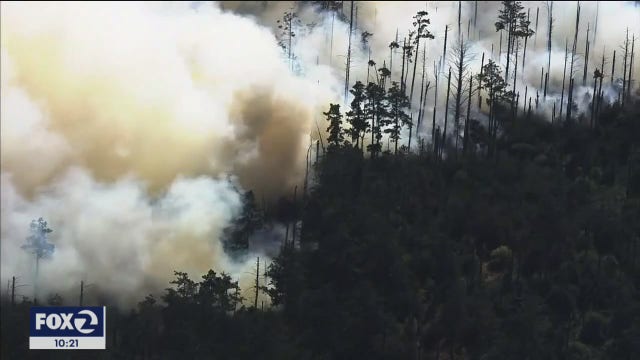 Woodward Fire at Point Reyes National Seashore continues to burn out of control