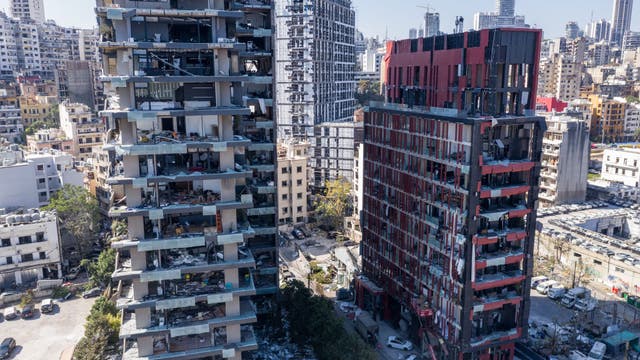 Protests in Beirut following massive blast