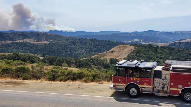 Evacuation orders for brush fires in south San Mateo Co.