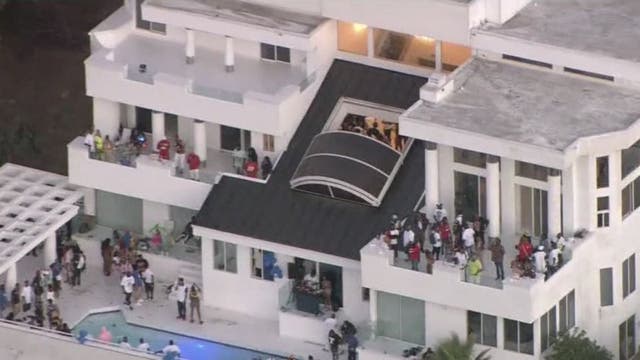 Woman killed, three others shot at large mansion party in California