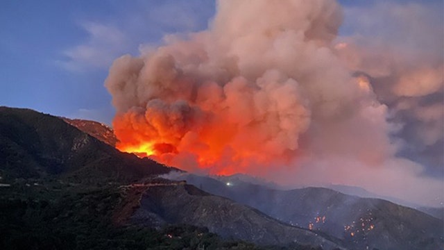 1st big Southern California wildfire of 2020 keeps on raging
