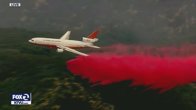 Crews try to tame massive forest fire north of Los Angeles