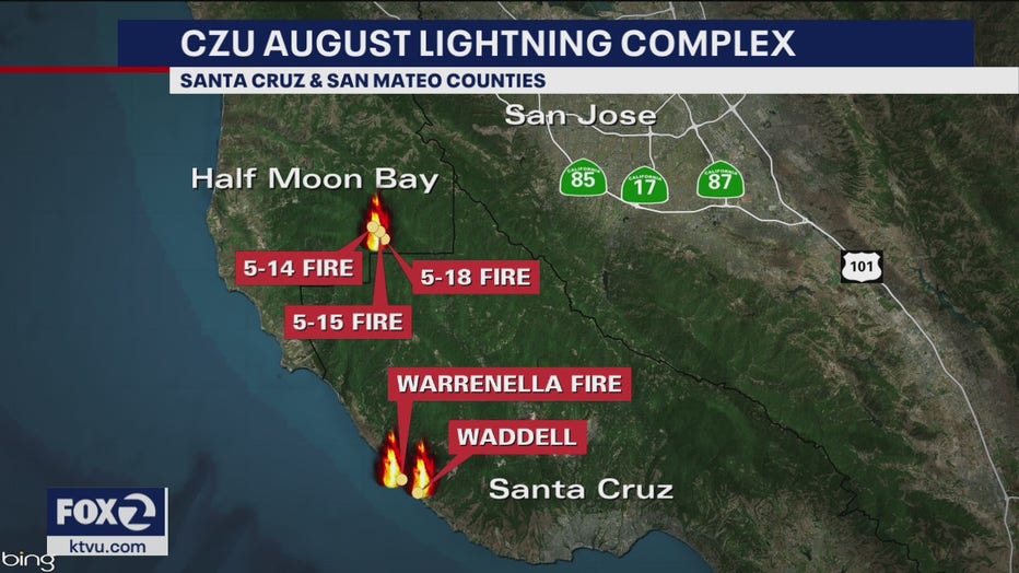 CZU August Fire grows to 25 000 acres over 22 000 residents