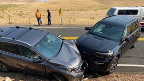 Three hospitalized after 2-car crash near Brentwood