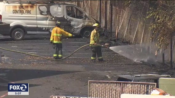 SoCal strike team helps extinguish fast-moving brush fire in San Jose