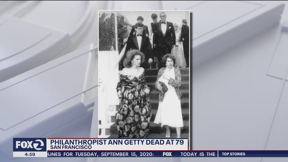San Francisco philanthropist Ann Getty dies at age 79