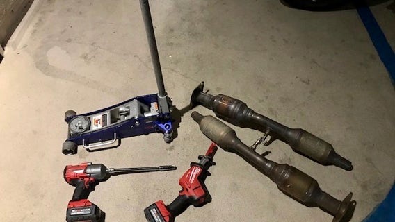 Police apprehend catalytic converter theft suspect after chase