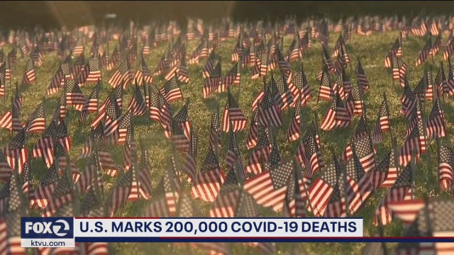 U.S. reaches staggering human toll of 200,000 COVID-19 deaths