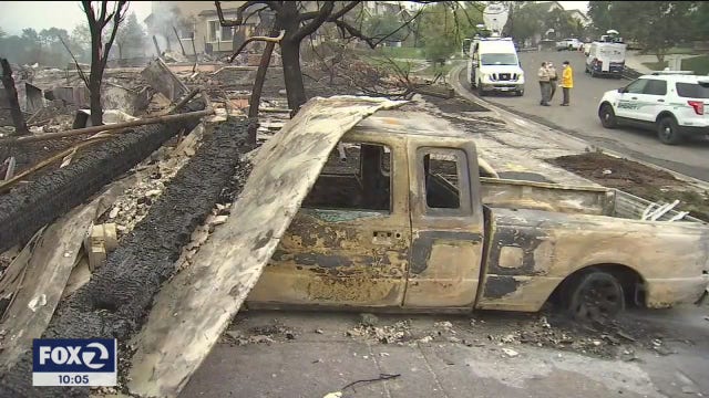Dying winds give crews hope in Northern California fires