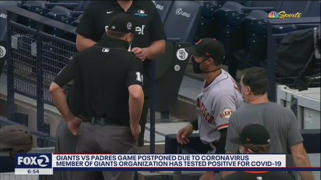 2 Giants-Padres games postponed after positive SF virus test