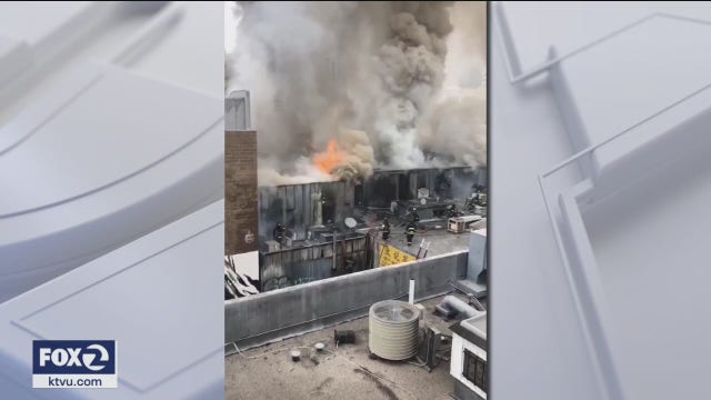 Flames rip through densely populated Oakland's Chinatown