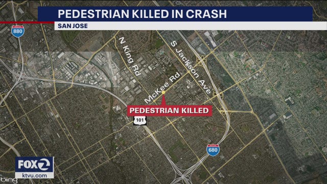 Pedestrian hit and killed by ambulance in San Jose